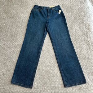 New! TALBOTS Women’s Boot Leg Denim Blue Jeans Size 8